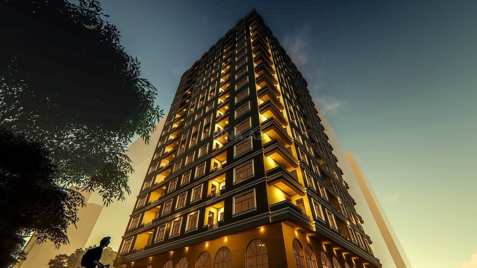 4 otaqlı yeni tikili 186 m², Qara Qarayev m.