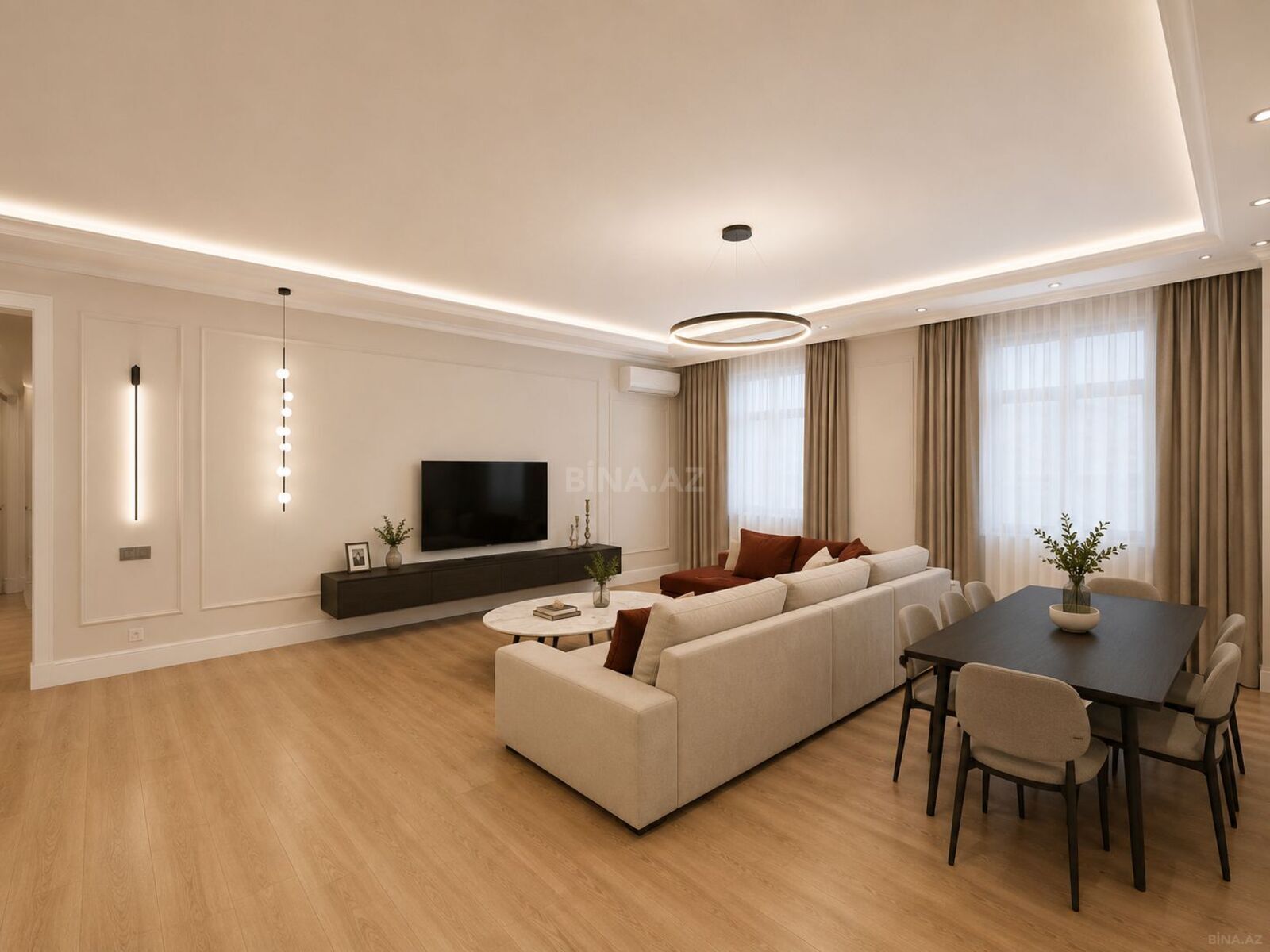 3 otaqlı yeni tikili 150 m², Nizami m. - şəkil 2