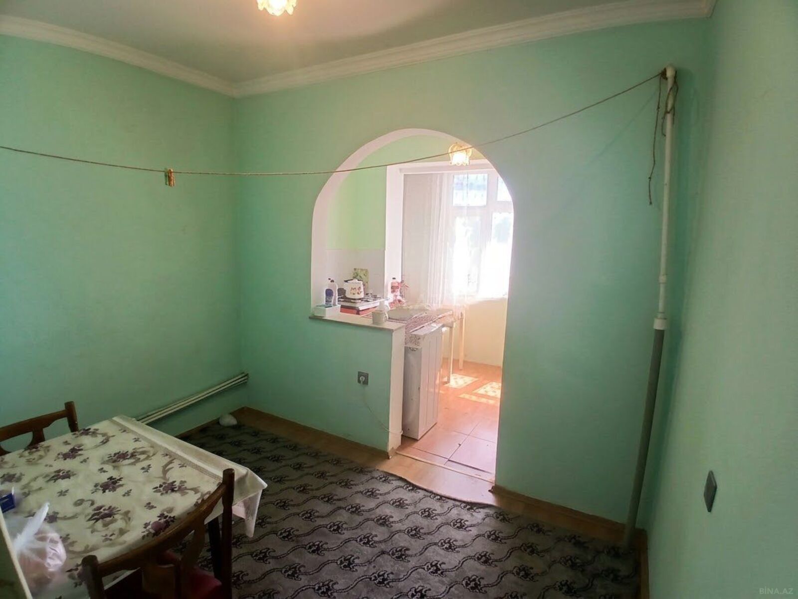 2 otaqlı köhnə tikili 60 m², İnşaatçılar m. - şəkil 3