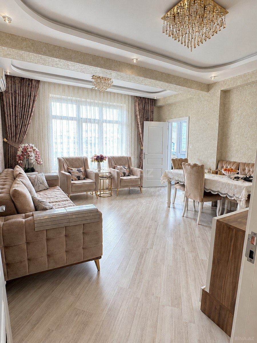 3 otaqlı yeni tikili 91 m², Həzi Aslanov m.
