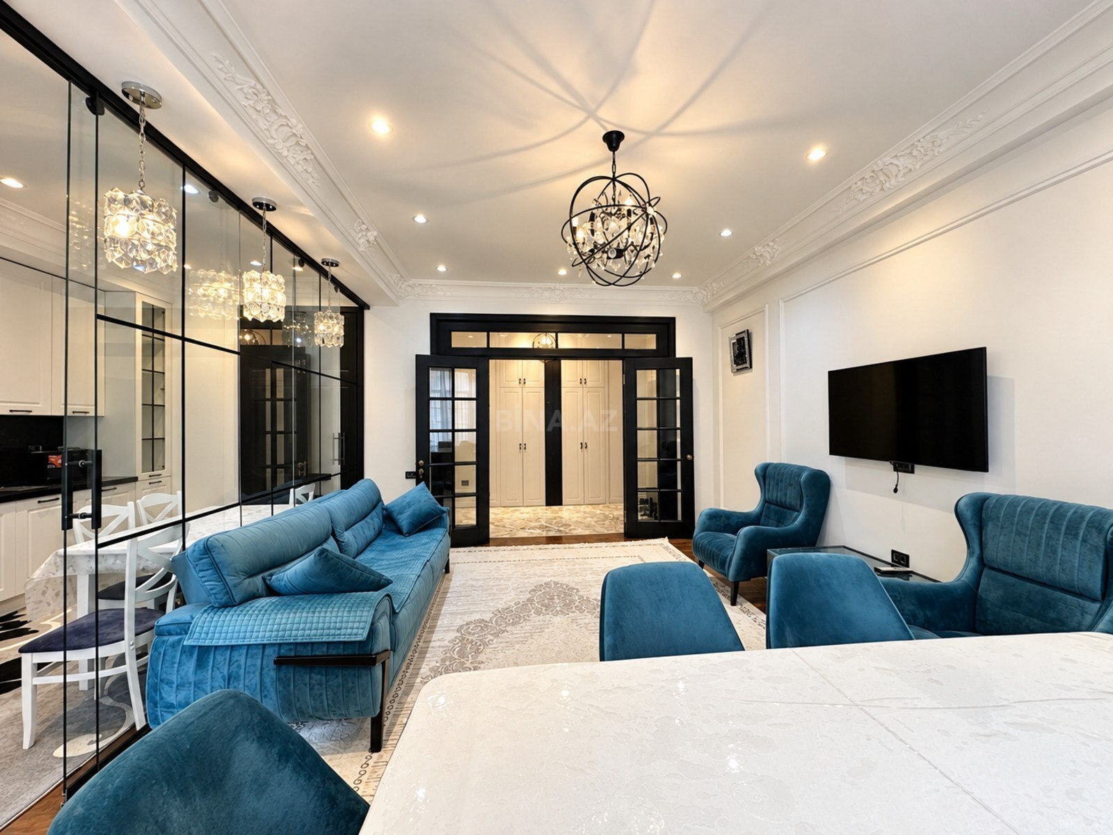 3 otaqlı yeni tikili 128 m², Elmlər Akademiyası m. - şəkil 2