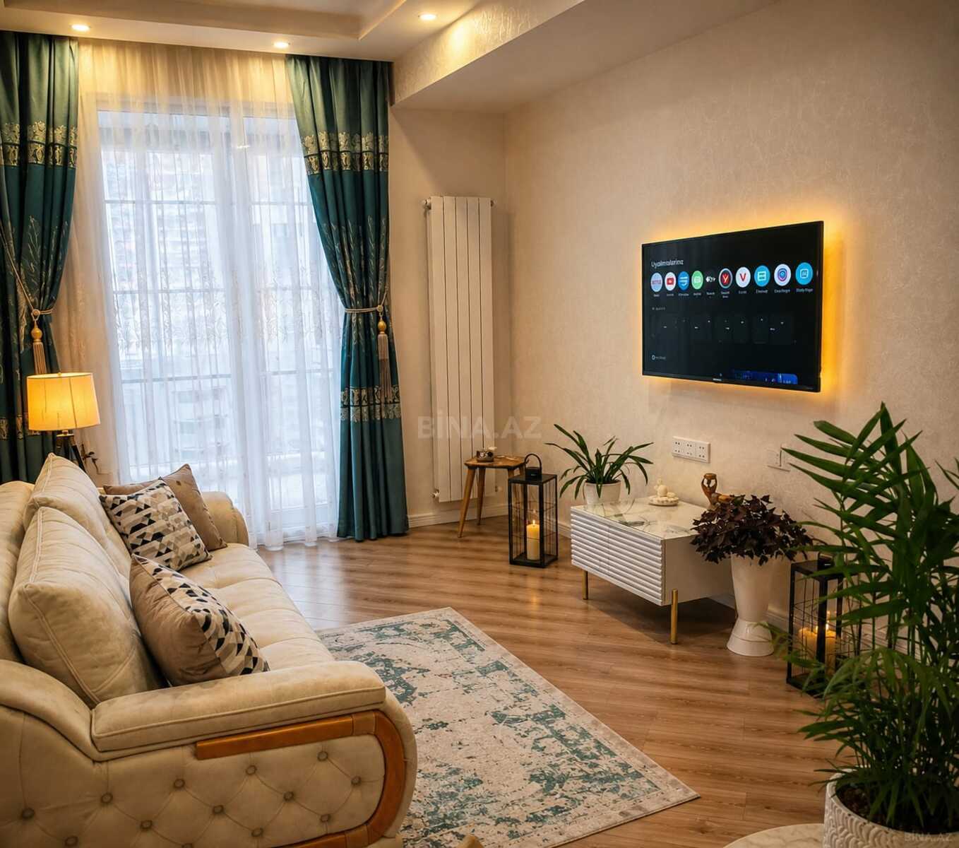 2 otaqlı yeni tikili 70 m², Səbail r.