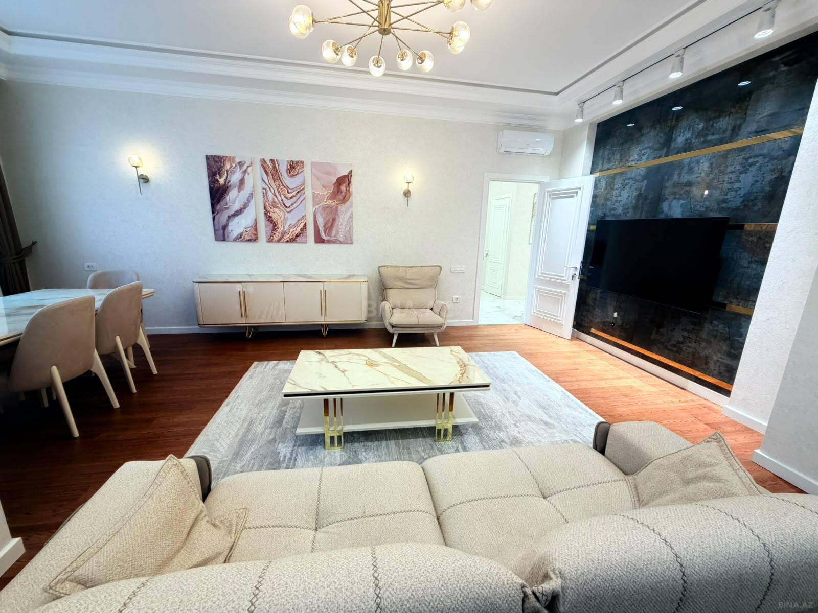 3 otaqlı yeni tikili 120 m², Nizami m. - əsas şəkil