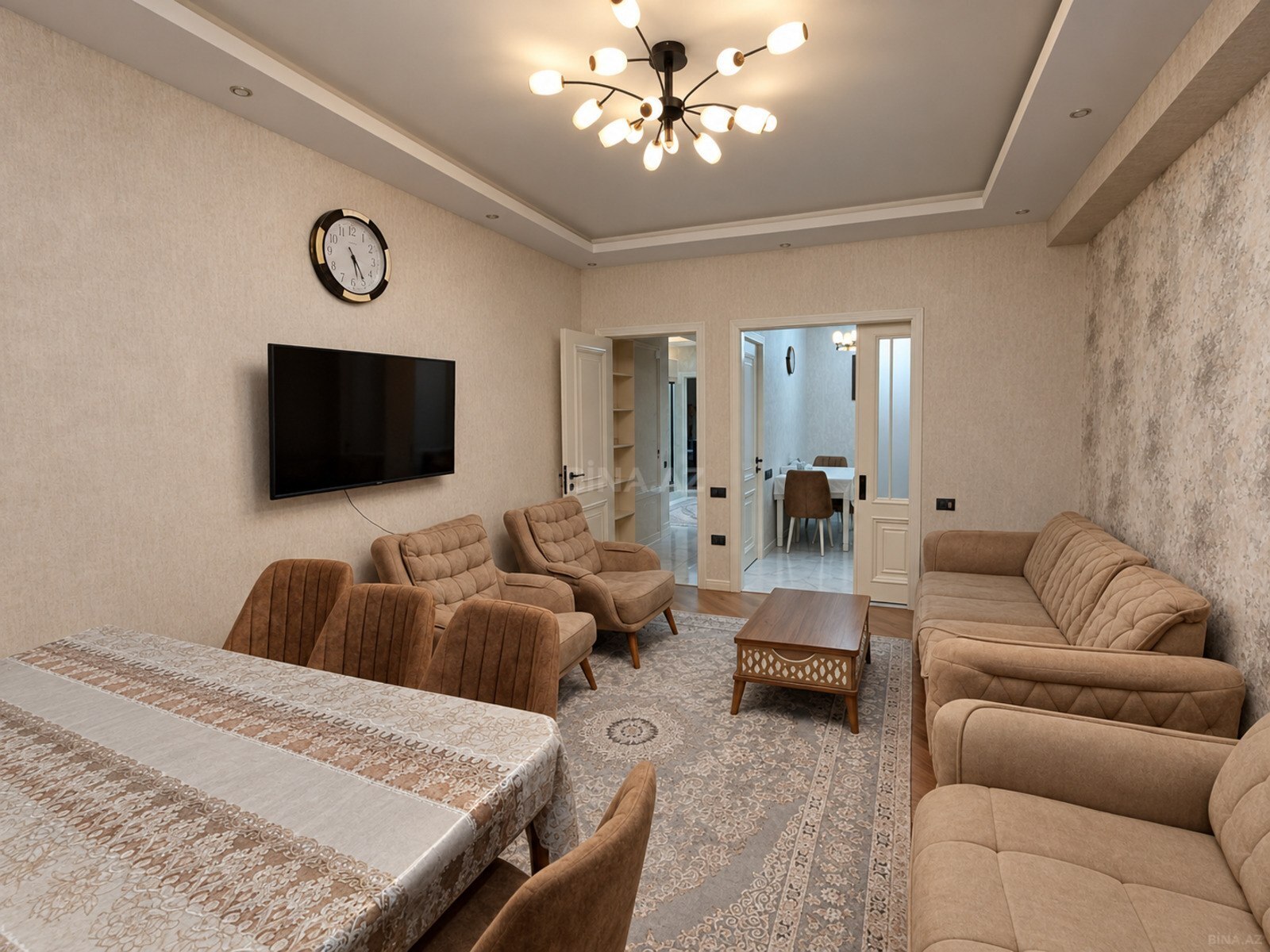 3 otaqlı yeni tikili 120 m², Elmlər Akademiyası m. - şəkil 2