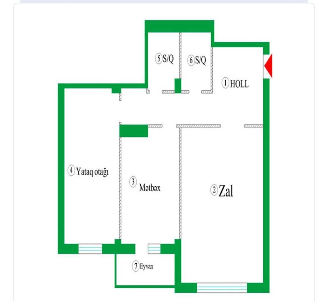 2 otaqlı yeni tikili 114 m², 28 May m. - şəkil 2