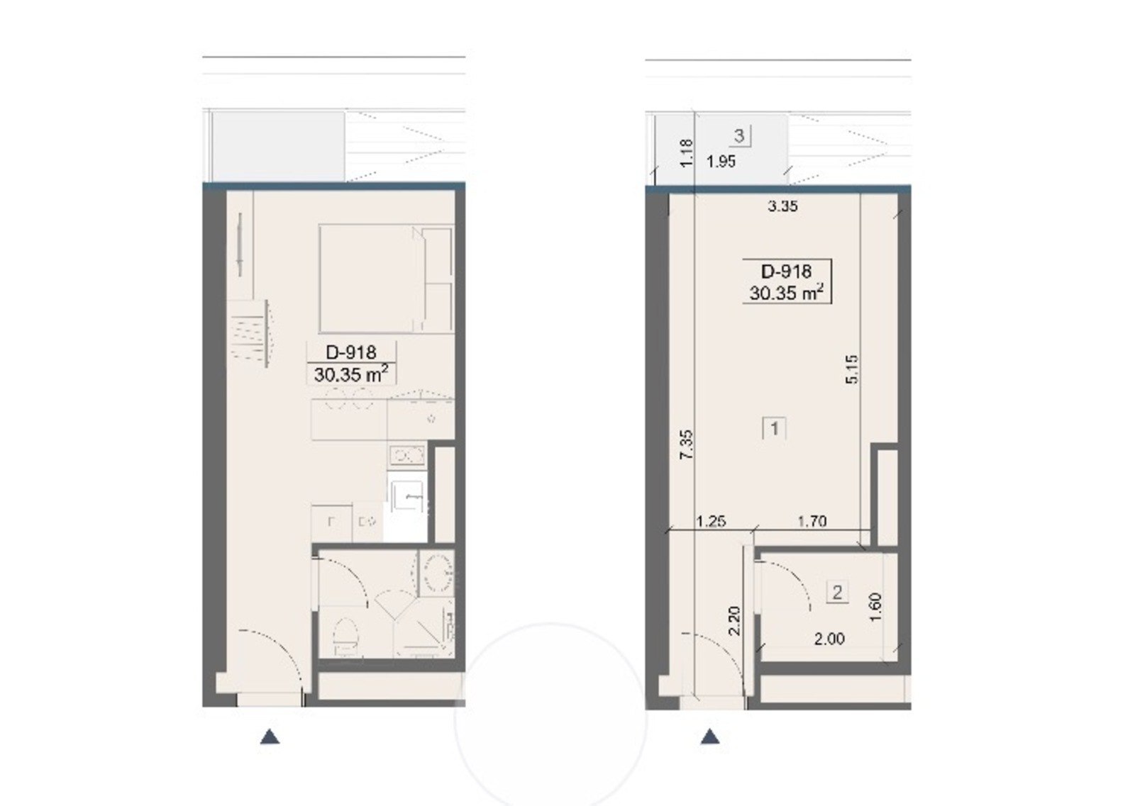 Satılır 1 otaqlı yeni tikili 30 m², Sea Breeze q. - şəkil 2