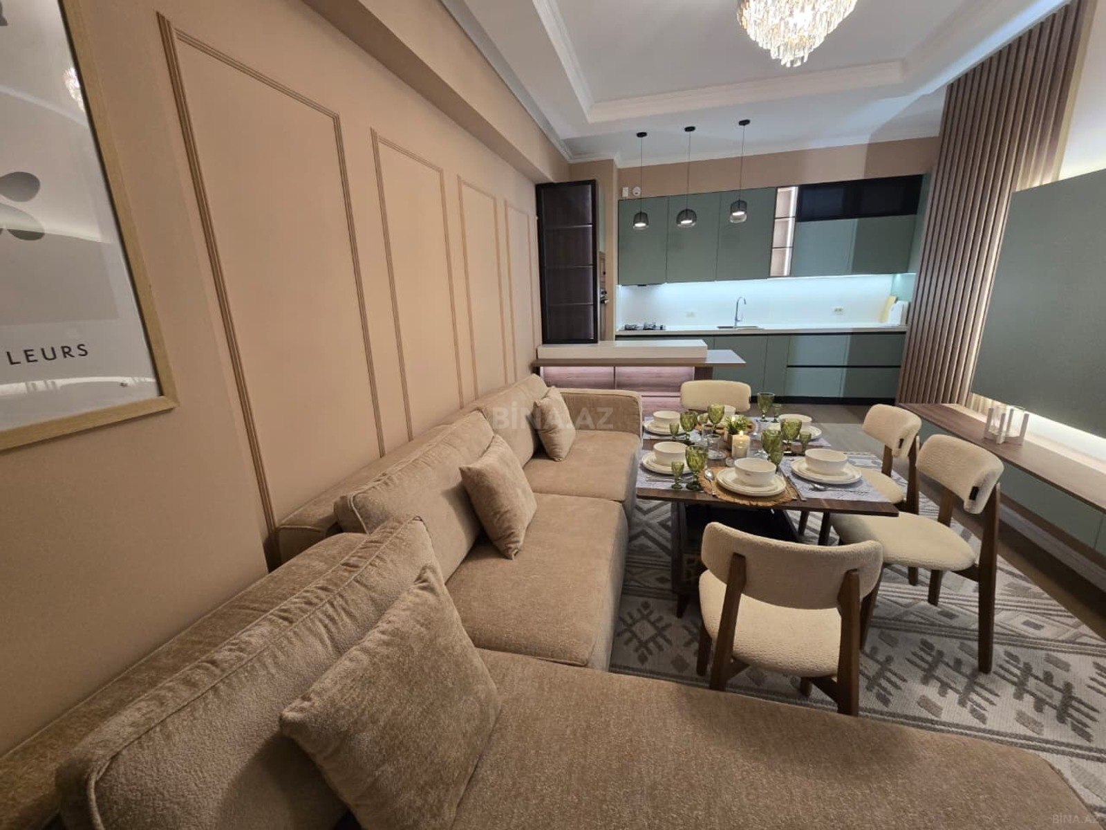3 otaqlı yeni tikili 70 m², Yasamal q. - şəkil 3
