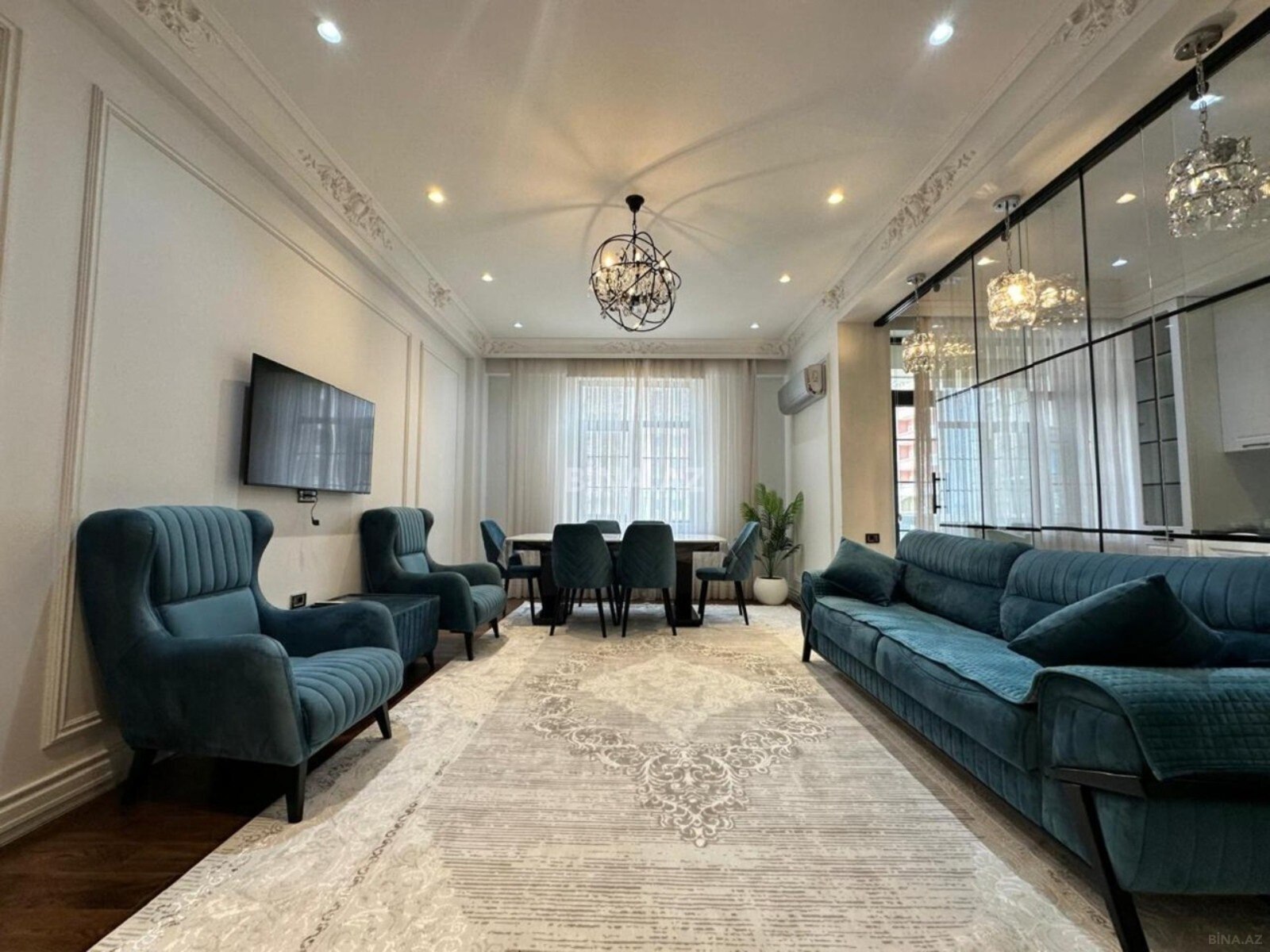 3 otaqlı yeni tikili 120 m², Elmlər Akademiyası m.