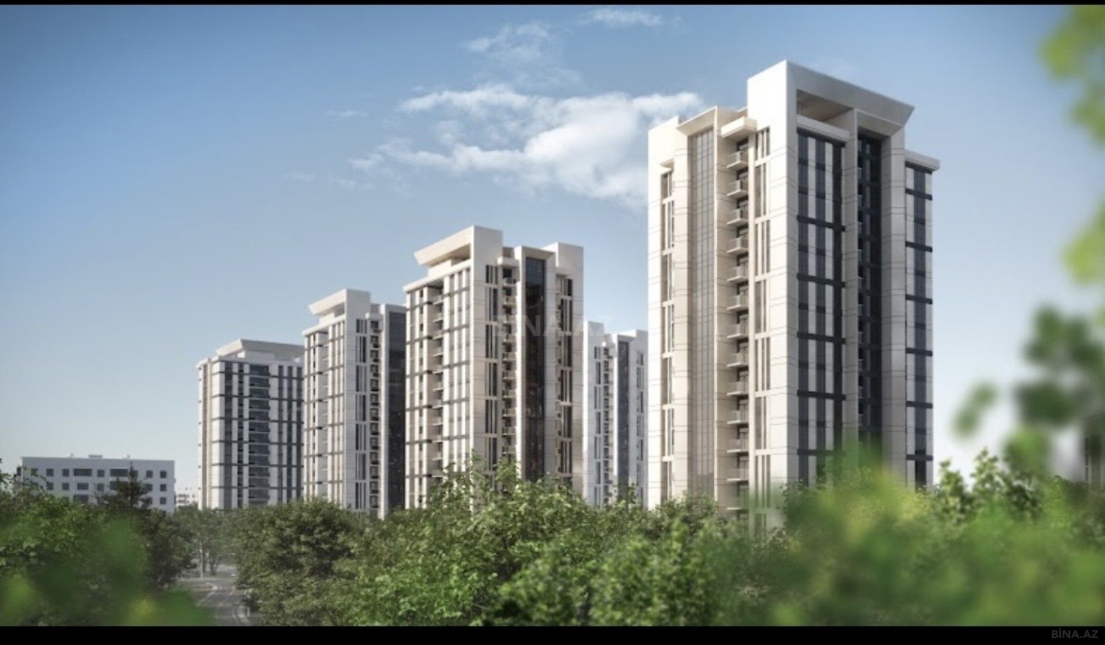 2 otaqlı yeni tikili 52 m², Əhmədli q.