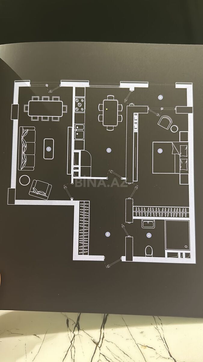 2 otaqlı yeni tikili 86 m², Nəriman Nərimanov m. - şəkil 3