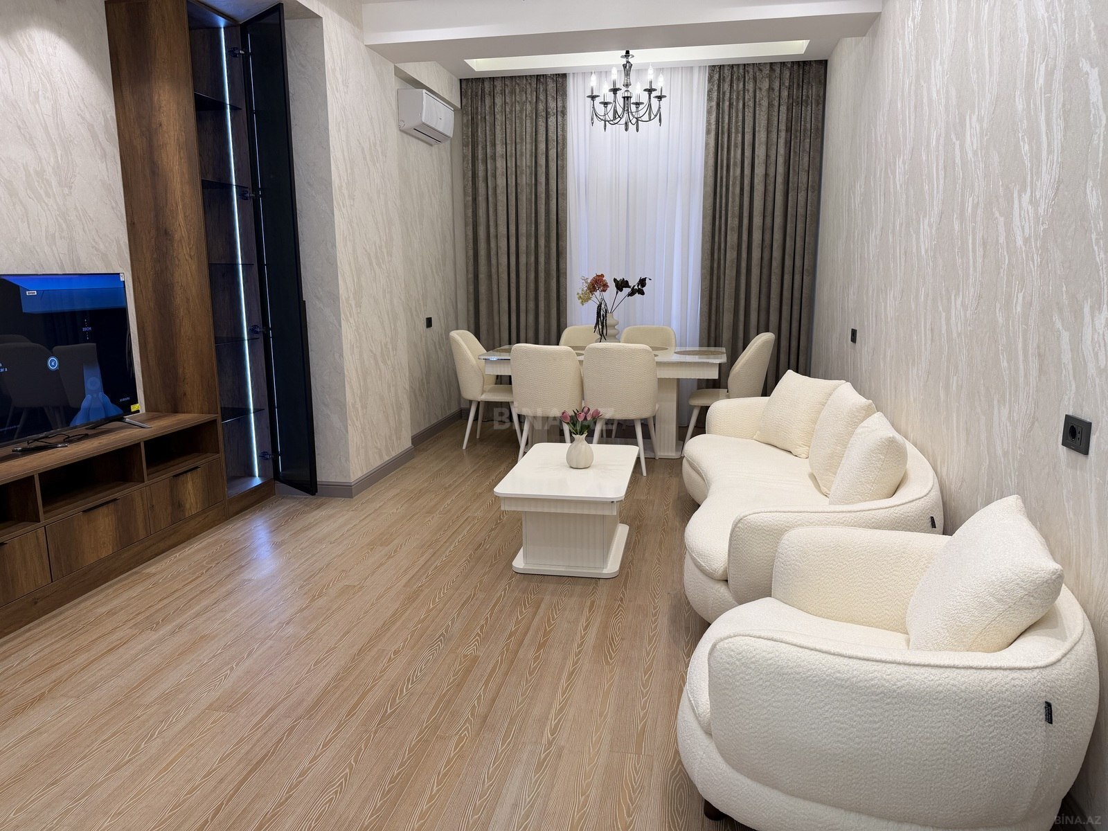 3 otaqlı yeni tikili 120 m², Nizami m.