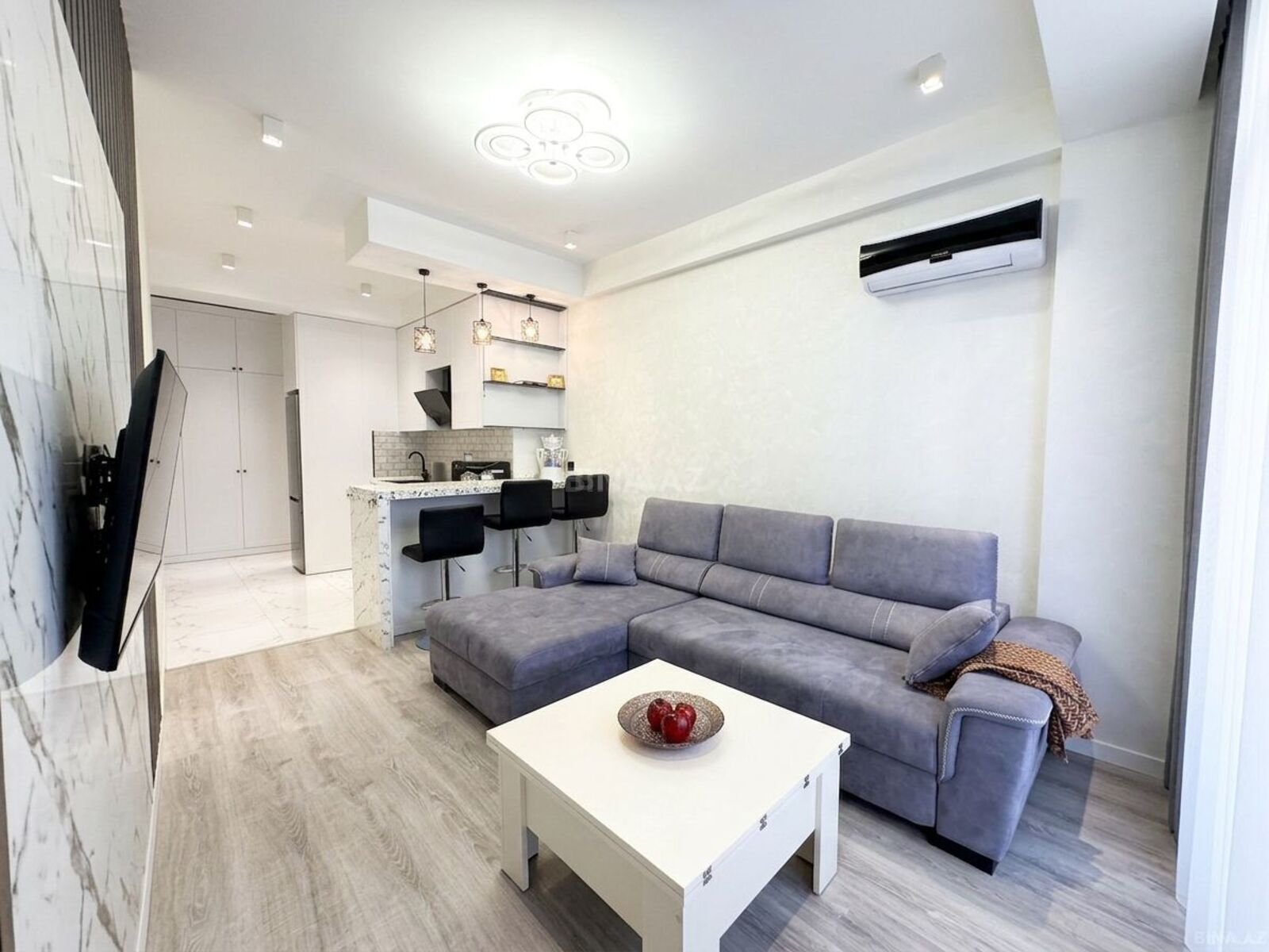 3 otaqlı yeni tikili 58 m², Nəsimi r. - şəkil 2