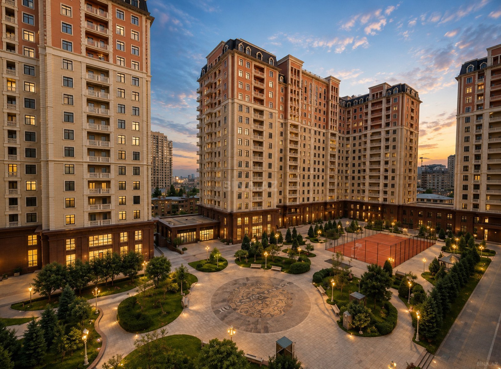 3 otaqlı yeni tikili 128 m², Elmlər Akademiyası m.